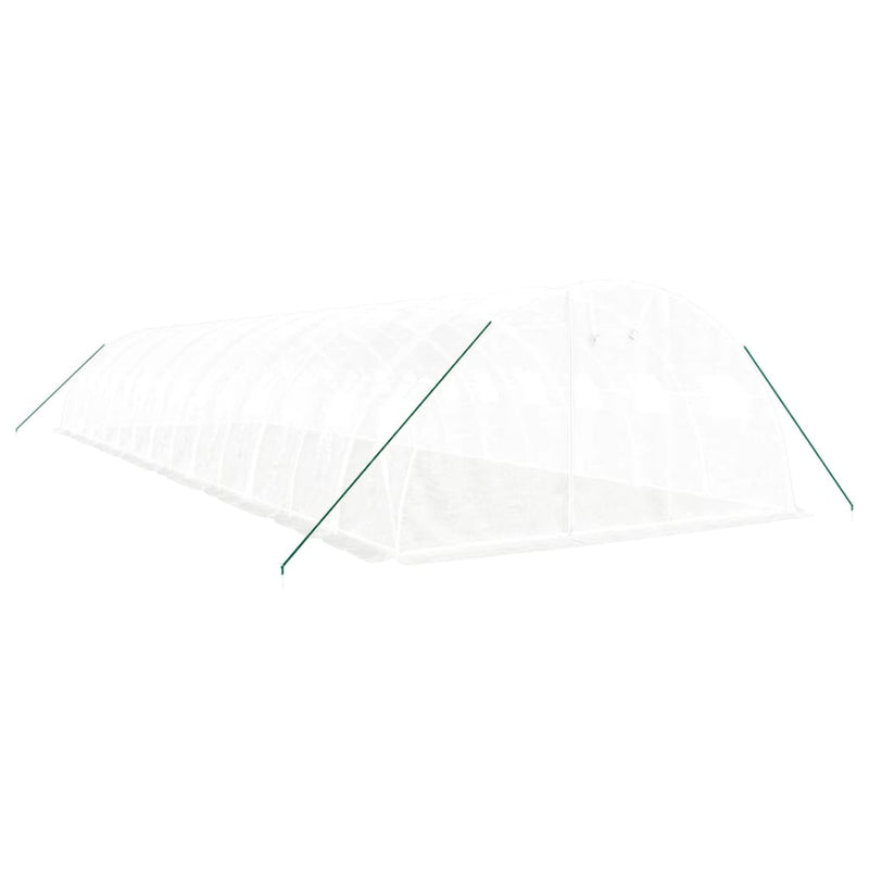 Load image into Gallery viewer, VidaXL Tuinkas met stalen frame 56 m² 14x4x2 m wit
