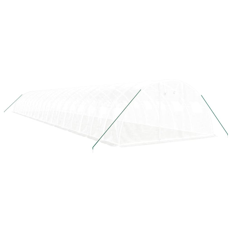 Load image into Gallery viewer, VidaXL Tuinkas met stalen frame 80 m² 20x4x2 m wit
