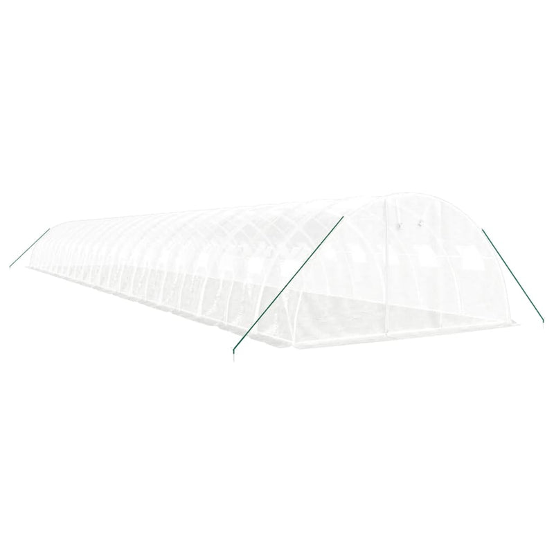 Load image into Gallery viewer, VidaXL Tuinkas met stalen frame 88 m² 22x4x2 m wit
