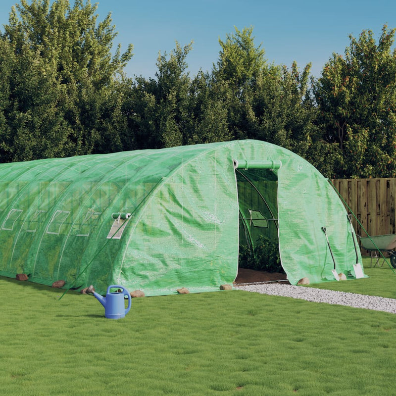 Load image into Gallery viewer, VidaXL Tuinkas met stalen frame 100 m² 20x5x2,3 m groen
