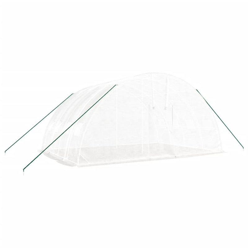 Load image into Gallery viewer, VidaXL Tuinkas met stalen frame 24 m² 6x4x2,85 m wit
