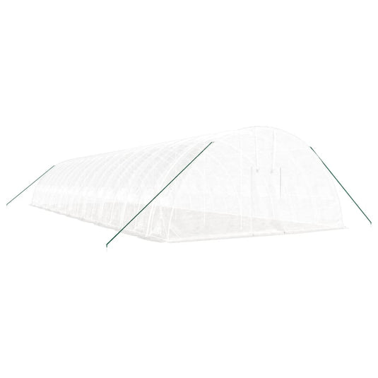 VidaXL Tuinkas met stalen frame 108 m² 18x6x2,85 m wit