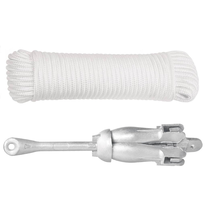 Load image into Gallery viewer, Vidaxl anker met touw inklapbaar 6 kg thermisch verzinkt gietijzer
