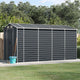 VidaXL Tuinschuur 191x385x198 cm gegalvaniseerd staal antracietkleurig