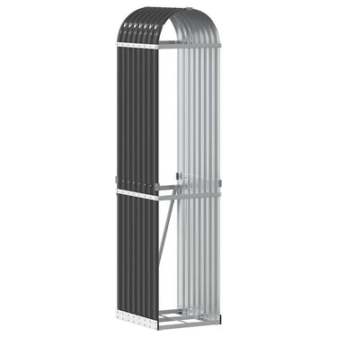 Vidaxl houthouder antraciet 40x45x170 cm gegalvaniseerd staal
