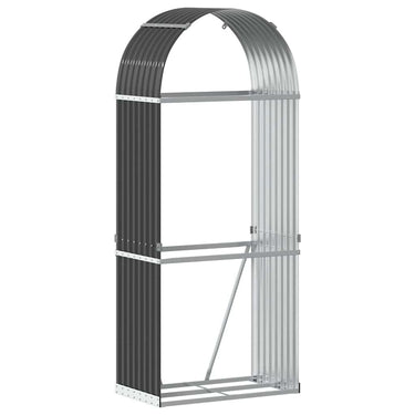 Vidaxl houthouder antraciet 80x45x190 cm gegalvaniseerd staal