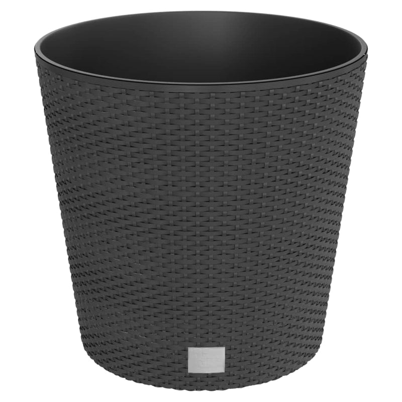 Load image into Gallery viewer, Vidaxl plantenbak uitneembare bak rattan-look 35 37,5 l pp antraciet
