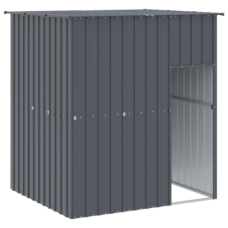 Load image into Gallery viewer, VidaXL Hondenhok met dak 165x153x181 cm gegalvaniseerd staal antraciet
