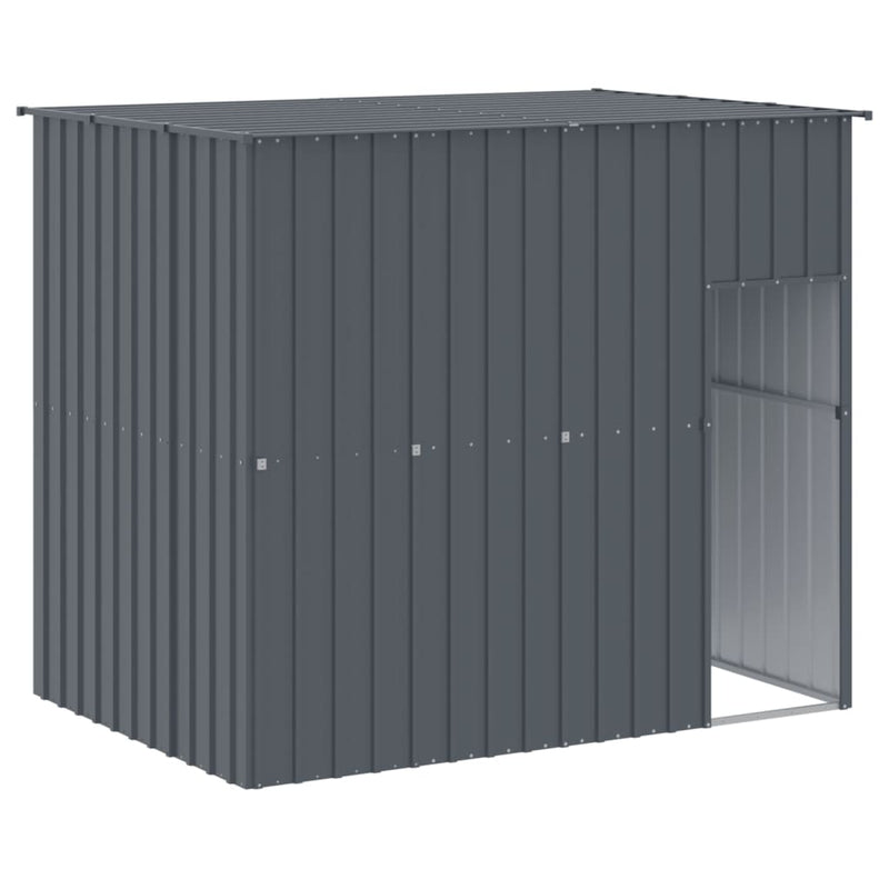Load image into Gallery viewer, VidaXL Hondenhok met dak 214x153x181 cm gegalvaniseerd staal antraciet
