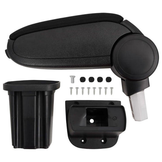 Vidaxl armsteun 12x32x(34-50) cm abs zwart