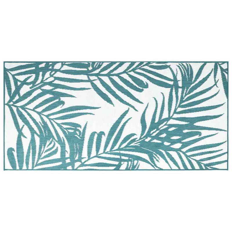 Load image into Gallery viewer, Vidaxl buitenkleed omkeerbaar 80x150 cm aqua en wit
