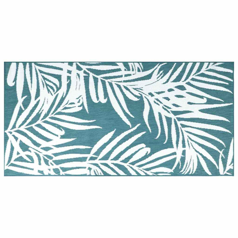 Load image into Gallery viewer, Vidaxl buitenkleed omkeerbaar 80x150 cm aqua en wit
