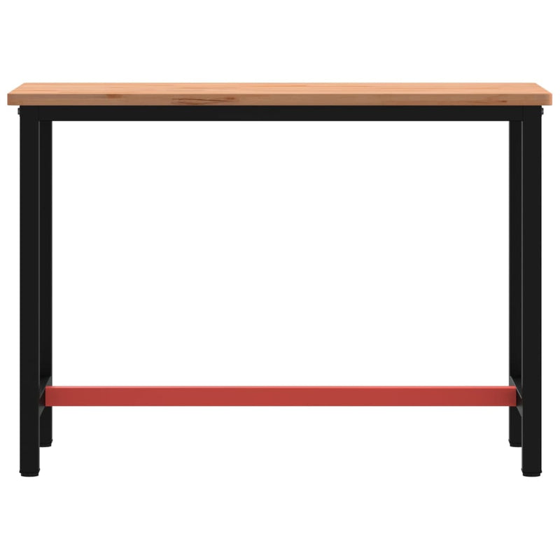 Load image into Gallery viewer, Vidaxl werkbank 115x55x81,5 cm massief beukenhout en metaal
