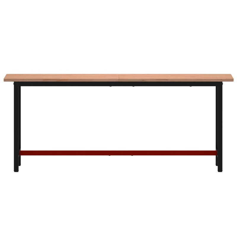 Load image into Gallery viewer, VidaXL Werkbank 200x55x81,5 cm massief beukenhout en metaal
