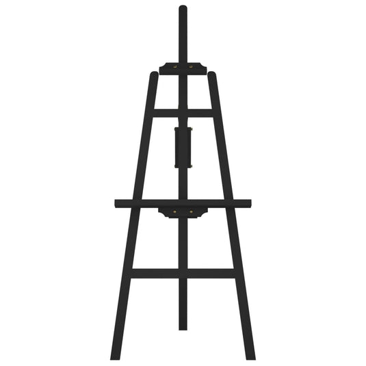 Vidaxl schildersezel 53,5x95x127 cm massief grenenhout zwart
