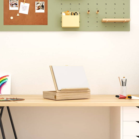 Vidaxl tafelezel met lade 33,5x25,5x7 cm massief grenenhout