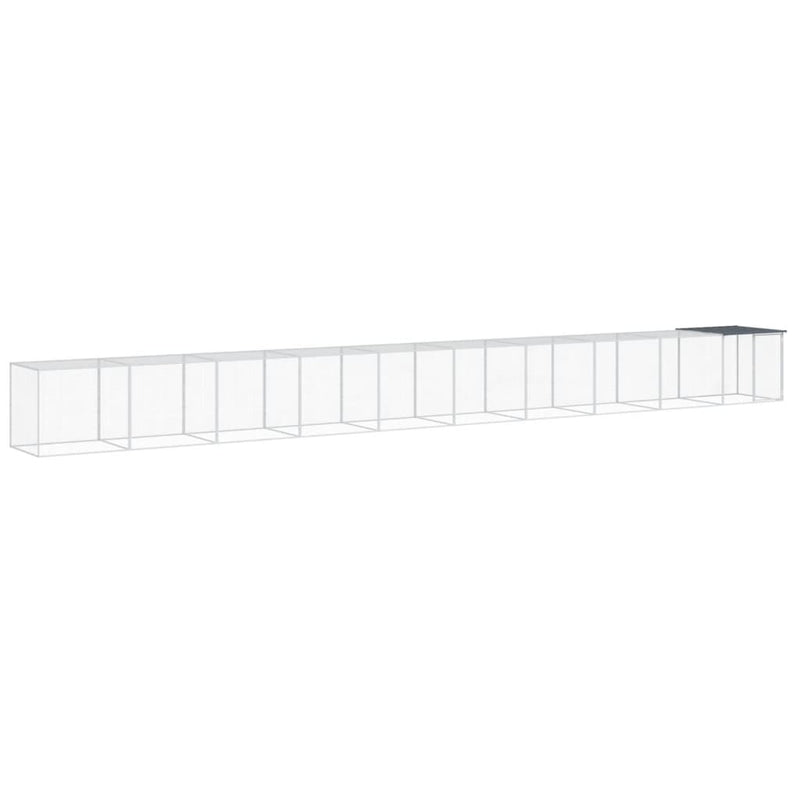 Load image into Gallery viewer, VidaXL Kippenhok met dak 1003x98x90 cm gegalvaniseerd staal antraciet
