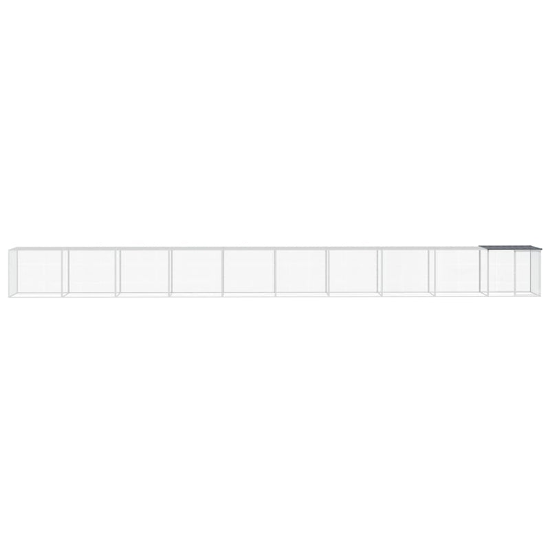 Load image into Gallery viewer, VidaXL Kippenhok met dak 1003x98x90 cm gegalvaniseerd staal antraciet
