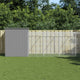 VidaXL Hondenhok met ren 165x863x181 cm staal lichtgrijs