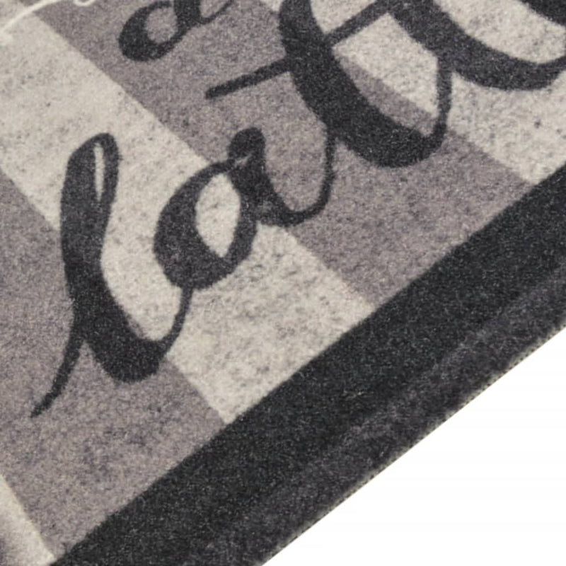 Load image into Gallery viewer, Vidaxl keukenmat wasbaar koffieprint 45x150 cm fluweel zwart
