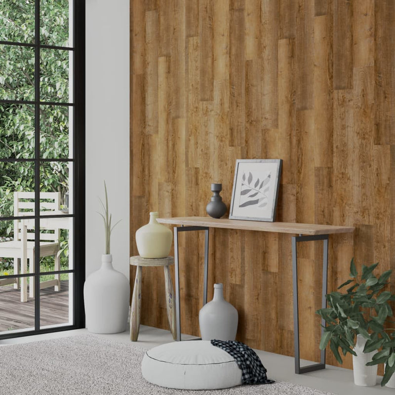 Load image into Gallery viewer, Vidaxl wandpanelen houtlook 4,12 m² pvc bruin
