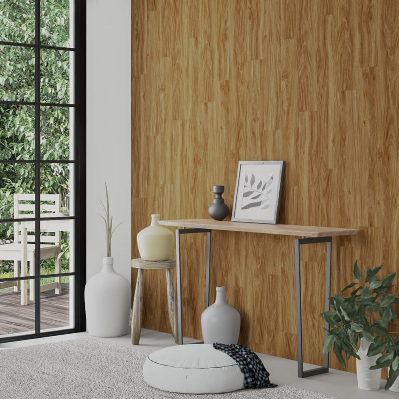 Load image into Gallery viewer, Vidaxl wandpanelen houtlook 4,12 m² pvc bruin
