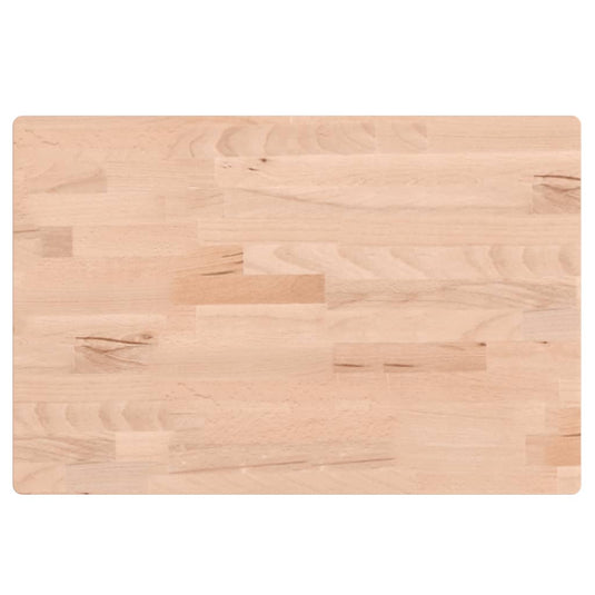 Vidaxl wastafelblad 60x40x1,5 cm massief beukenhout