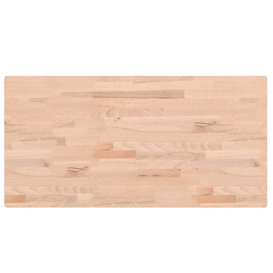 Vidaxl wastafelblad 100x50x4 cm massief beukenhout
