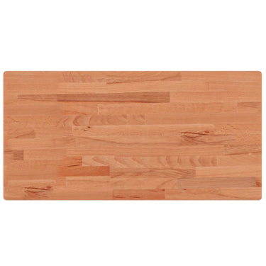 Vidaxl wastafelblad 100x50x1,5 cm massief beukenhout