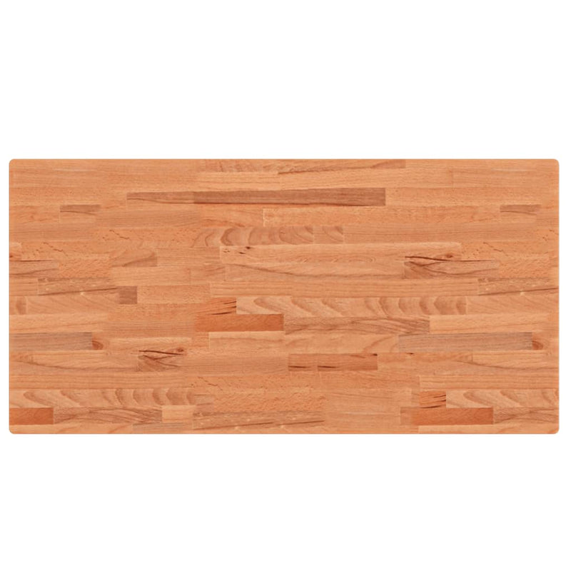 Load image into Gallery viewer, VidaXL Wastafelblad 100x50x4 cm massief beukenhout
