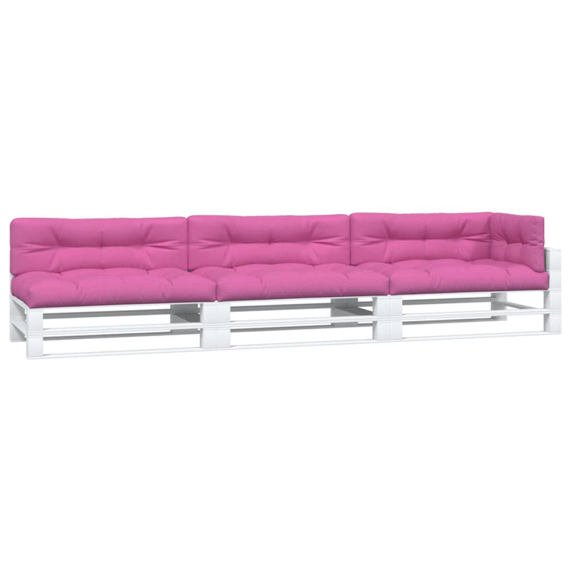 Load image into Gallery viewer, Vidaxl palletkussens 7 st stof roze
