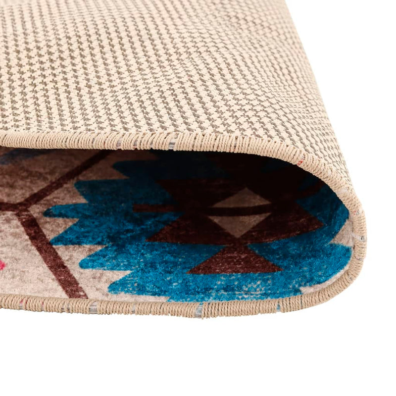 Load image into Gallery viewer, Vidaxl vloerkleed wasbaar anti-slip ø 120 cm meerkleurig
