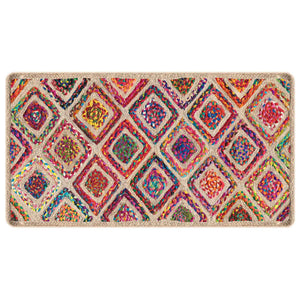Vidaxl vloerkleed wasbaar 80x150 cm meerkleurig