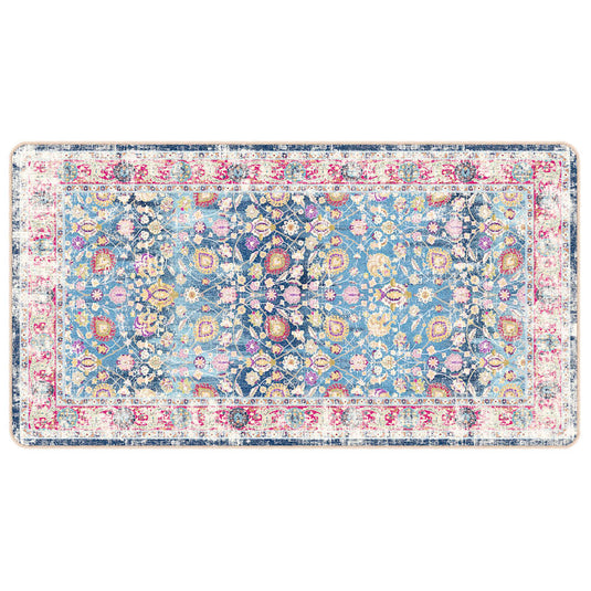 Vidaxl vloerkleed wasbaar anti-slip 80x150 cm meerkleurig