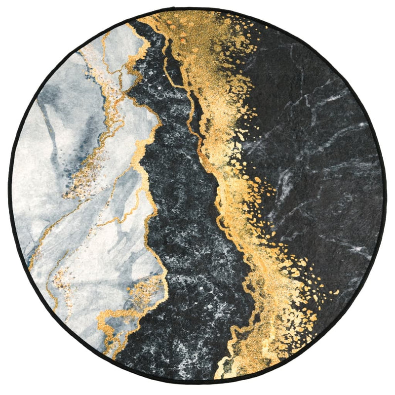 Load image into Gallery viewer, Vidaxl vloerkleed wasbaar anti-slip ø 120 cm meerkleurig
