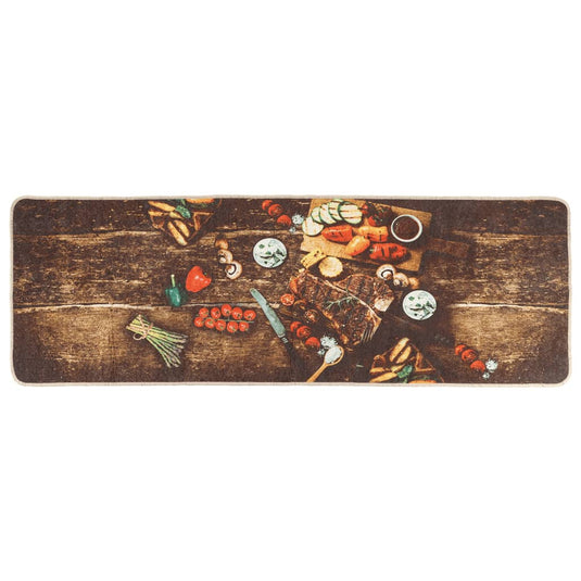 Vidaxl keukenmat wasbaar anti-slip 60x180 cm meerkleurig