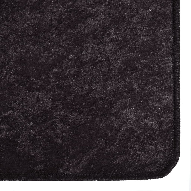 Load image into Gallery viewer, Vidaxl vloerkleed wasbaar anti-slip 400x300 cm antracietkleurig
