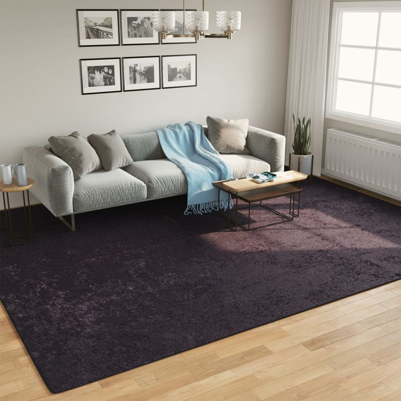 Load image into Gallery viewer, Vidaxl vloerkleed wasbaar anti-slip 400x300 cm antracietkleurig
