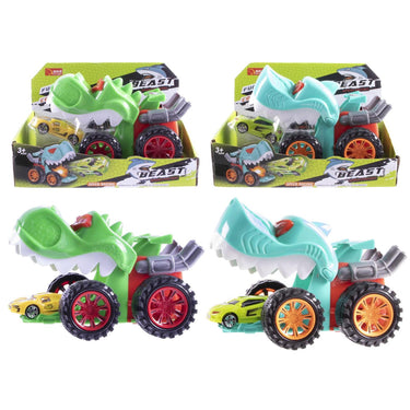 Afschiet auto set dino 2 assorti