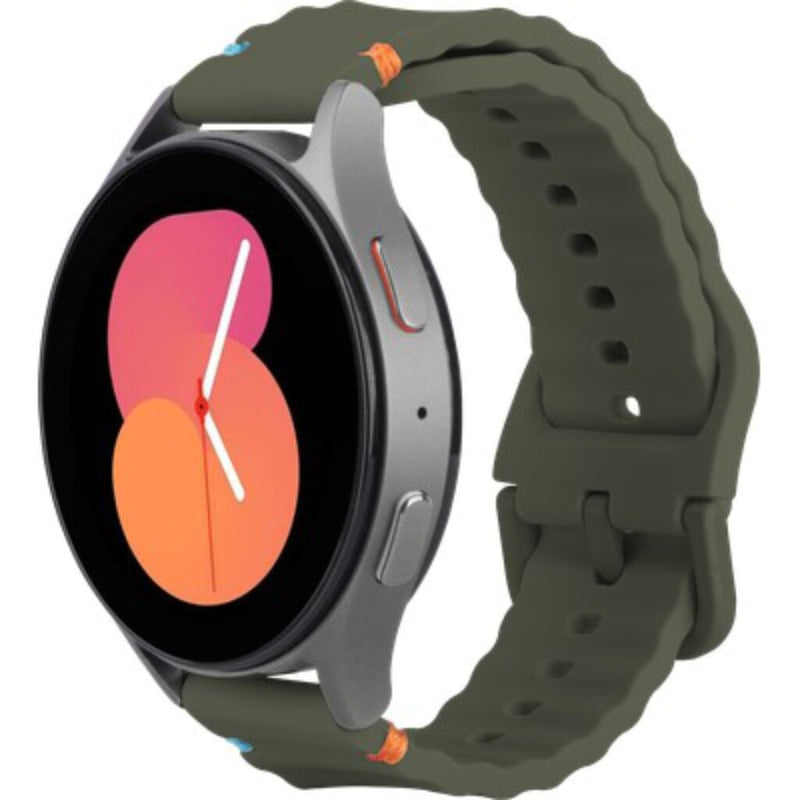 Afbeelding laden in galerijviewer, Justincase activeflex strap voor samsung galaxy watch 20mm khaki

