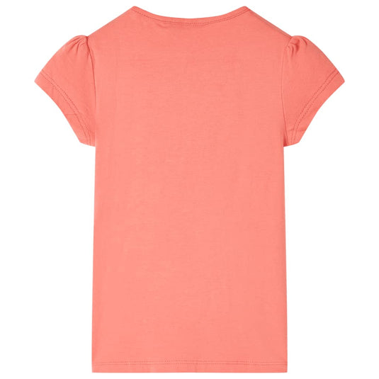 VidaXL Kindershirt 104 koraalkleurig