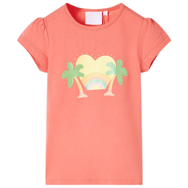 Vidaxl kindershirt 116 koraalkleurig