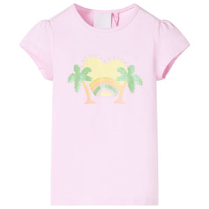 VidaXL Kindershirt 92 lichtroze