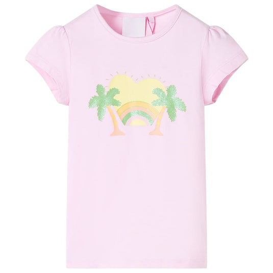 VidaXL Kindershirt 104 lichtroze