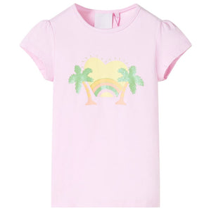 Vidaxl kindershirt 128 lichtroze