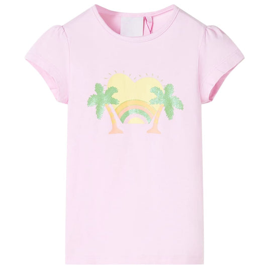 VidaXL Kindershirt 128 lichtroze