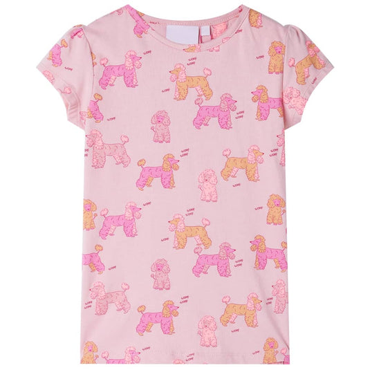Vidaxl kinderpyjama met korte mouwen 116 lichtroze