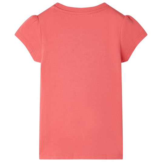 VidaXL Kindershirt 104 koraalkleurig