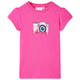VidaXL Kindershirt 92 donkerroze