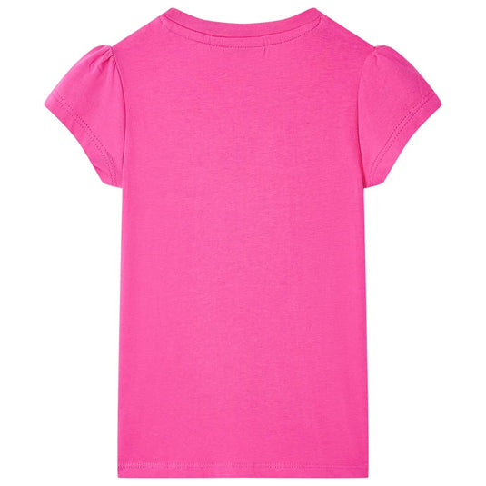 VidaXL Kindershirt 92 donkerroze
